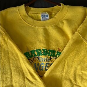 Gildan Yellow Sweatshirt with Graphic Design